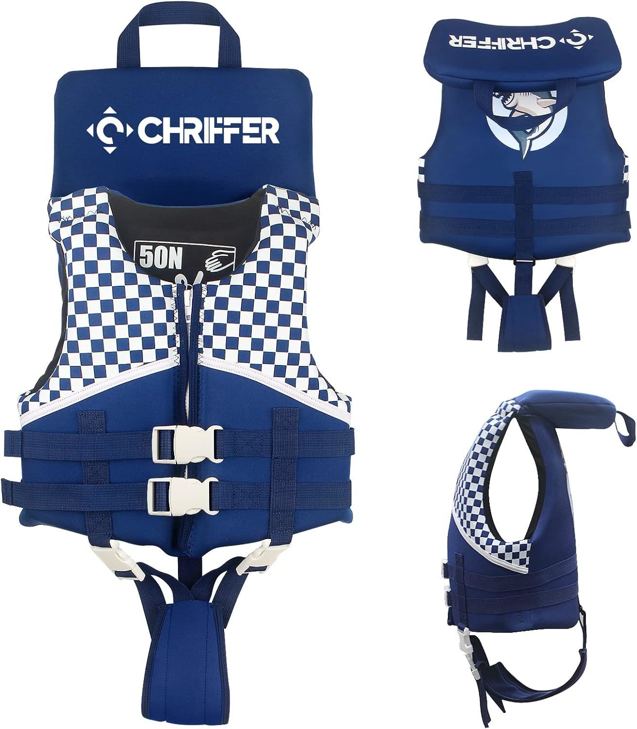 Chriffer Kids Swim Vest Life Jacket For 20-70 Pounds Boys And Girls, Zipper - $44.99