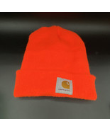 Carhartt Knit Cuffed Beanie Orange Acrylic Watch Hat Winter Cap Visibility - €8,41 EUR