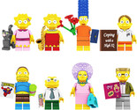 8Pcs The Simpsons Minifigure Lisa Ma Ji Smithers Comic Book Man Patty Mi... - $24.89