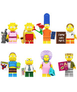 8Pcs The Simpsons Minifigure Lisa Ma Ji Smithers Comic Book Man Patty Mi... - £19.57 GBP
