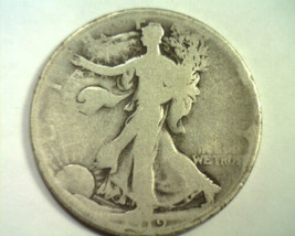 1919-D WALKING LIBERTY HALF ABOUT GOOD / GOOD AG/G NICE ORIGINAL COIN BO... - $34.00