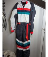 Tipsyelves Unisex Ski Suit Size Large Blue White Orange - $2,445.24 MXN