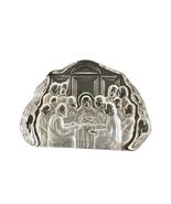 THE LAST SUPPER Etched CRYSTAL Glass PAPERWEIGHT Bible Religious Jesus F... - €17,29 EUR