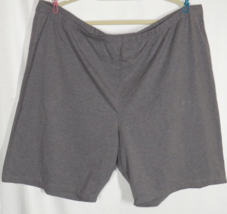 Woman Within Gray Cotton Blend Bike Shorts Plus Size 4X 34-36 - $14.99