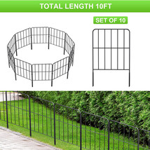 10Pcs Garden Fence Border Metal Wire Garden Fence Animal Barrier Outdoor... - $49.99