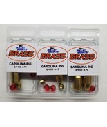 Bullet Weights Brass Carolina Rig 3/4 Oz. 6 PC Lot of 3 Packages - £14.23 GBP