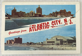 Greetings from Atlantic City New Jersey Postcard Souvenir Folder - £15.76 GBP