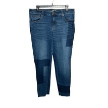 Universal Thread Patchwork Jeans High Rise Ankle Skinny Dark Wash 14WR - $19.99