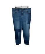 Universal Thread Patchwork Jeans High Rise Ankle Skinny Dark Wash 14WR - €17,15 EUR