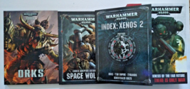 WARHAMMER 40K Games Workshop Book Lot, Xenos 2, Space Wolves, Orks... - £32.08 GBP