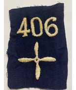 WWI, U.S. ARMY, AIR SERVICE, 406th AERO CONSTRUCTION SQUADRON, PATCH, OR... - £19.60 GBP