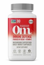 Om Organic Mushroom Nutrition Immune Defense Superfood Daily Boost Capsule, 9... - £27.08 GBP