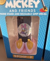 NEW SpinPop Mickey and Friends Daisy Duck Phone Stand and Reusable Grip Decal. - £6.26 GBP