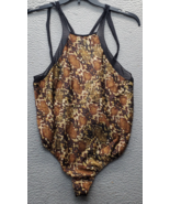 Women&#39;s Intimately Bodysuit Multicolor Snakeskin Cheeky Strappy Sleeve B... - $400.20 MXN