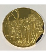 24k Gold On Sterling Silver A Sunday Afternoon On The Grande Jatte Medal... - $219.55 CAD
