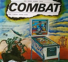 Zaccaria Combat Pinball Machine Magazine Print AD Retro Game Art 1977 Vi... - $28.98