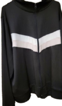 PRO PLAYER Women&#39;s Polyester Lightweight Black Jacket w/Blue &amp; Pink Stripe XL - £7.93 GBP
