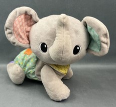 Vtech Explore &amp; Crawl Gray Plush Elephant, Baby and Toddler Interactive Toy - £10.08 GBP