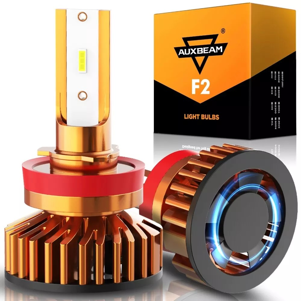 AUXBEAM H11 90W LED Headlight Bulbs Conversion Kits Low Beam 6500K 20000... - $24.99