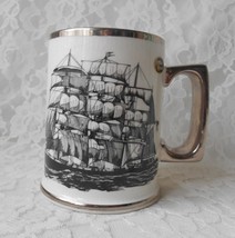 Vintage Cup Mug Sailing Ship Arthur Wood Historic Garthpool Windjammer Lrg Beer - £11.72 GBP