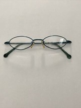 Look Occhiali mod 1511 Teal Metal 46-20-140 Oval Flex Frame Eyeglasses - $40.00