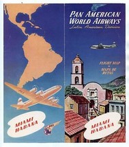  Pan American World Airways Latin American Division Miami Habana Brochur... - $74.25
