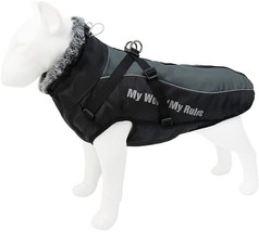 Reflective Waterproof Windproof Dog Coat Cold Weather Warm Jacke (Grey,Size:XXL) - £13.13 GBP