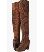KELSI DAGGER BROOKLYN LOGAN OVER THE KNEE SNAKE PRINT WOMEN&#39;S BOOTS SIZE... - $123.42 CAD