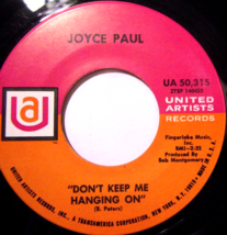 Joyce Paul-Phone Call To Mama / Don&#39;t Keep Me Hanging On-45rpm-1969-NM - £9.99 GBP