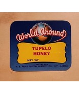 World Around TUPELO HONEY UNCIRCULATED JAR LABEL HB PAULK GRO IN ALABAMA - $5.99