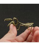 Elegant Vintage Brass Copper Mantis: Timeless Home Décor Accent Animal F... - £20.47 GBP