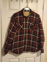 Wrangler Men's Long Sleeve Heavyweight Plaid Fleece Shirt Size XL - $19.79