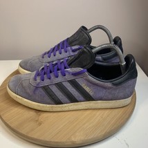 Adidas Gazelle Purple Gold Energy Ink Sneakers Mens Size 9 Shoes - £23.32 GBP