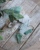 Green Fluorite Pendulum with Green Aventurine and Butterfly ~ Stable and... - $417.04 MXN