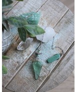 Green Fluorite Pendulum with Green Aventurine and Butterfly ~ Stable and Protect - $21.95