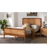 Burris Modern Cream Boucle Fabric King Floating Bed with Built-In Shelves - $11,848.67 MXN