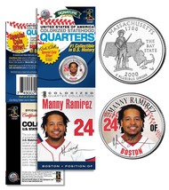 MANNY RAMIREZ Red Sox PROMO Massachusetts State Quarter Coin Card Sealed... - £7.59 GBP