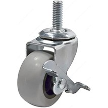 Richelieu America Ltd F24733 Tpr Threaded-Stem Caster With Brake, 3-in. - - £16.64 GBP