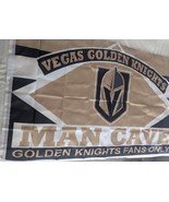Vegas Golden Knights Man Cave Flag/Banner Golden Knights Fans Only, New - $34.95