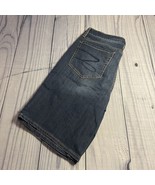 Seven7 Sunset Bermuda Jean Shorts, Size 12, Cotton Blend, Denim, Blue, Pockets - £19.68 GBP