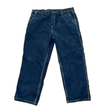 Carhartt Relaxed Fit Flame Resistant Denim Blue Jeans Mens 40 x 30 - £22.98 GBP