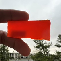 Natural Carnelian Rough Slice 109.99 Carats Orange Color 80mm Gems Rough - £75.08 GBP