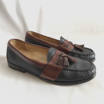 Cole Hann City Men Shoes Black Brown Leather Tassel Moc-Toe Loafers Casu... - $24.94