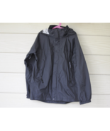 Marmot Boys Rain jacket Hood Windbreaker Black Zip Pockets Lightweight S... - $41.14 CAD