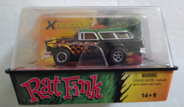 Auto World HO Racing &quot;Rat Fink&quot; Black &amp; Green with flames 55 Chevy Nomad... - $88.81