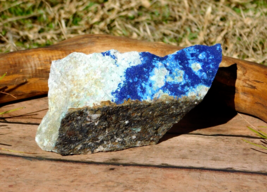 Natural Azurite Pyrite 250g Rough Stone from Arizona Energy Healing Medi... - £27.11 GBP