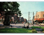 King Street View St John New Brunswick Canada UNP Chrome Postcard S15  - $3.51