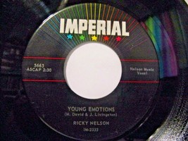 Ricky Nelson-Young Emotions / Right By My Side-45rpm-1960-VG++ - £5.87 GBP