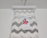 Silver Cloud White Gray Baby Blanket Cotton Knit Pram Moses Shawl 27.5 X... - $48.85