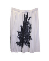 N21 Clementine Pleated Skirt In Polyester Women White Size 44 - £83.73 GBP